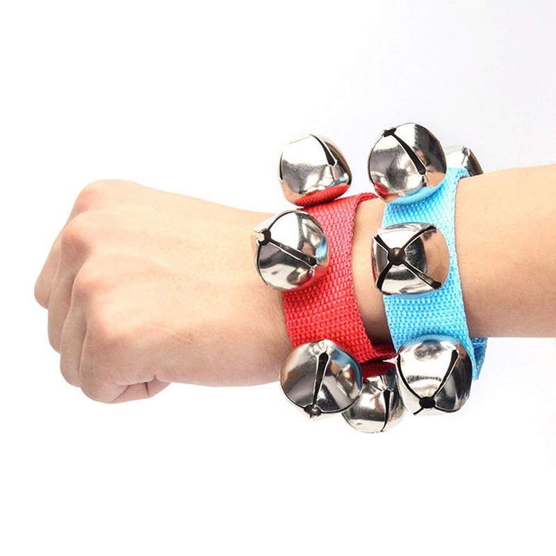 POPLAY 6 PCS Percussion Instruments, Wrist Bells Jingle Bells Musical Rhythm Toys - Image 4